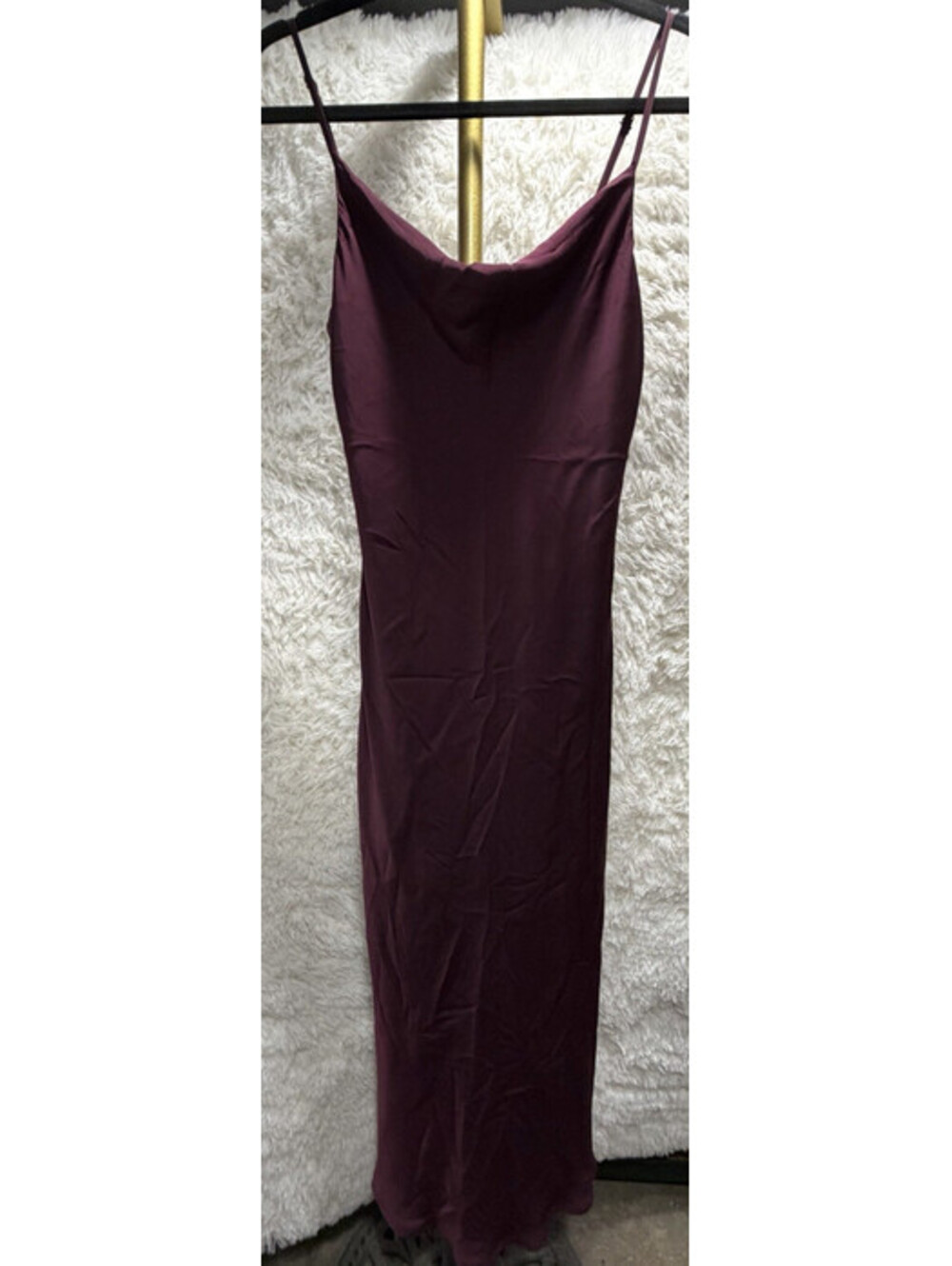 Altar'd State Burgundy Sleeveless Maxi Dress Sz M Coquette Fall Scoop Neck